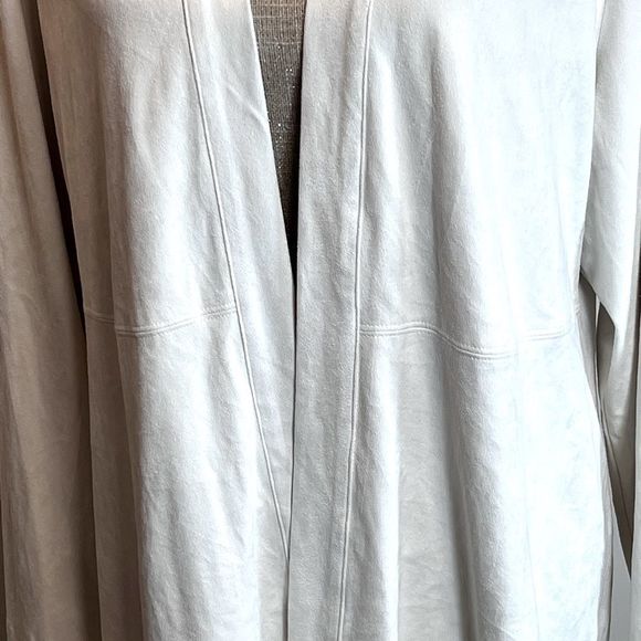 Chico's Cream Open Front Cardigan - Picture 3 of 7